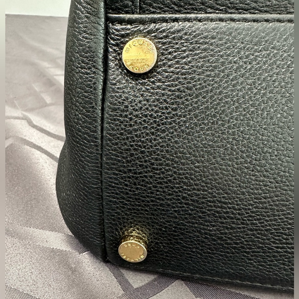 Michael Kors black with gold hardware bag